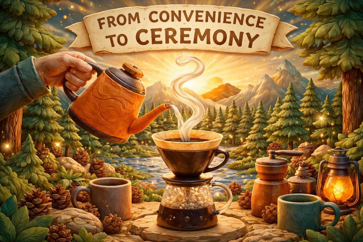 Stanley Pour Over Set: Coffee Ritual in the Wilderness - Pixies Brew