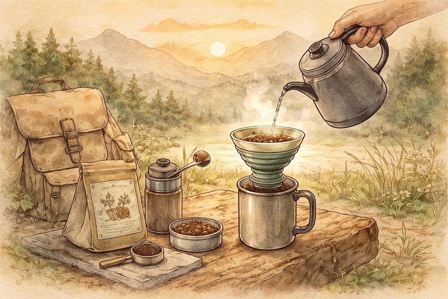Travel Pour Over Coffee Kit: A Guide for On-the-Go Ritual - Pixies Brew