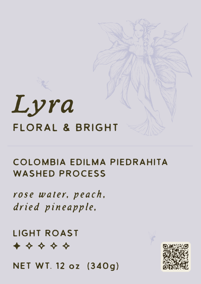 Edilma Piedrahita Colombia Pink Bourbon Washed | Lyra's Bloom - Pixies Brew