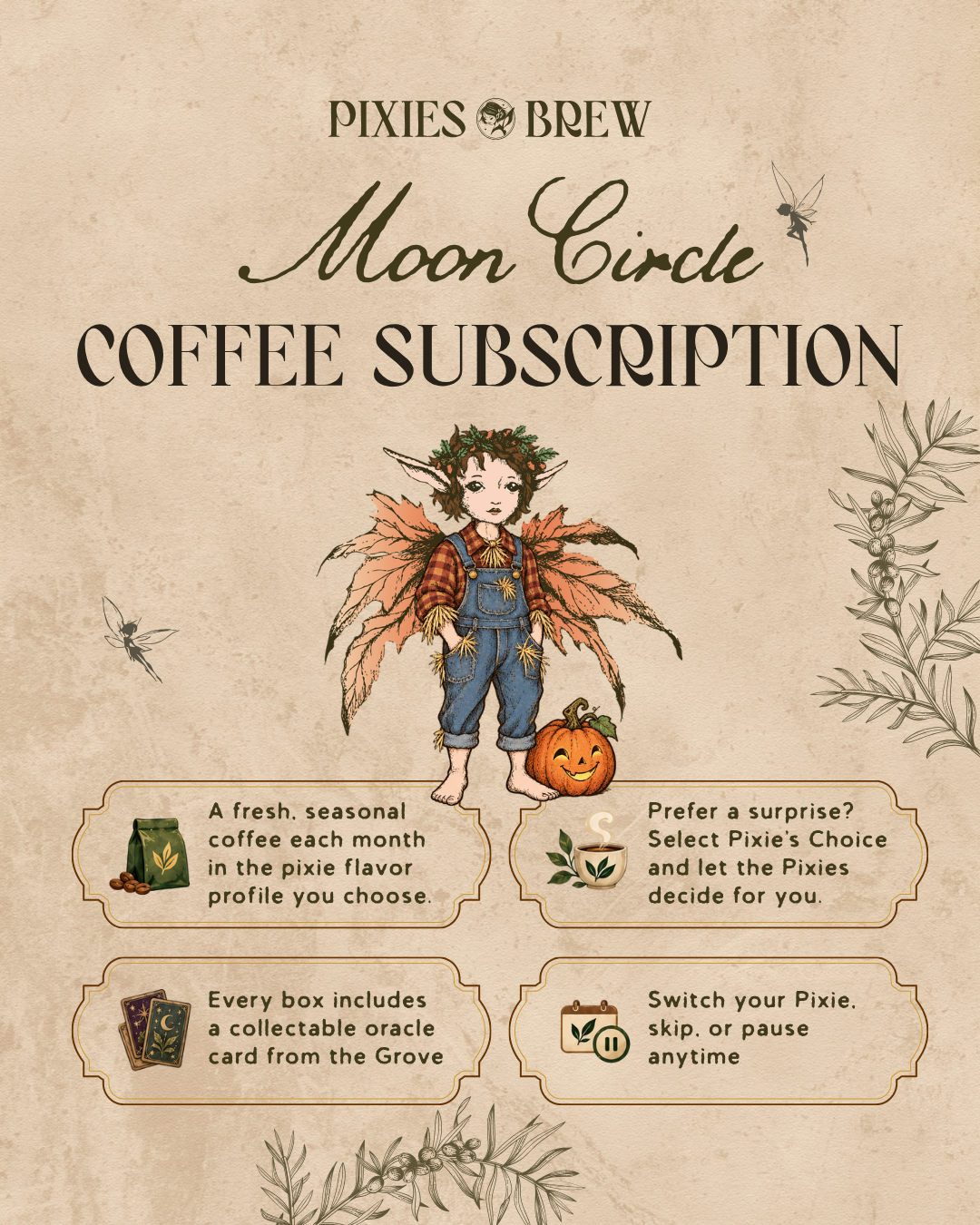 Prepaid Moon Circle Subscription: Coffee + Collectible Oracle Card
