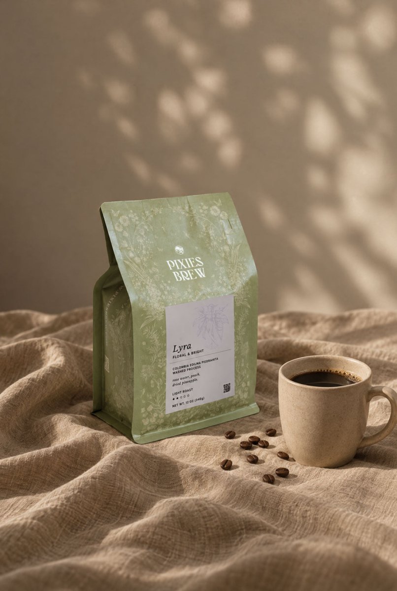 Lyra's Home & Away | Edilma Piedrahita 12oz Beans + Signature Sachet 10 Pack - Pixies Brew