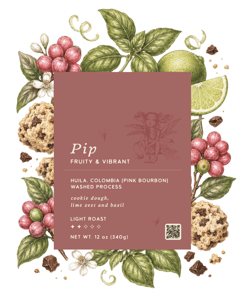 Miller Nañez Colombia Pink Bourbon Washed | Pip's Glimmer - Pixies Brew