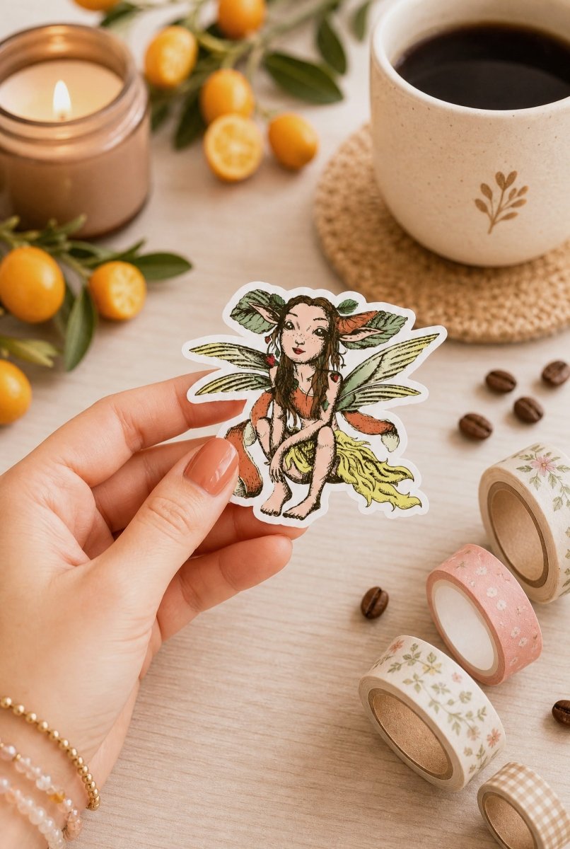 Pixie Cut-Die Stickers - Pixies Brew