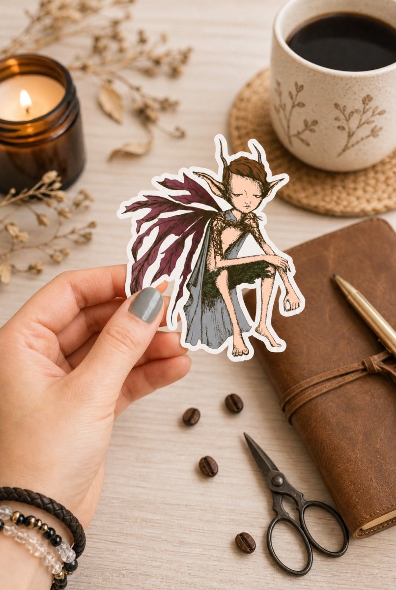 Pixie Cut-Die Stickers - Pixies Brew