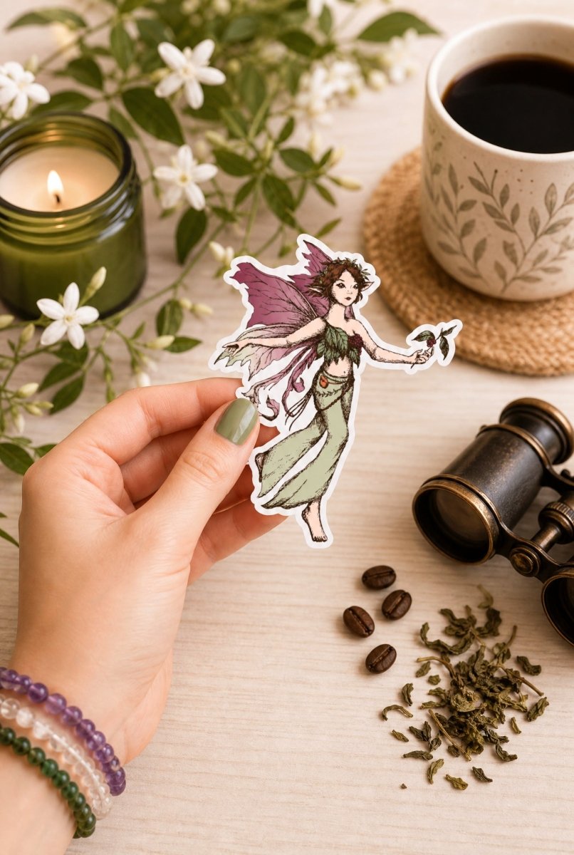 Pixie Cut-Die Stickers - Pixies Brew