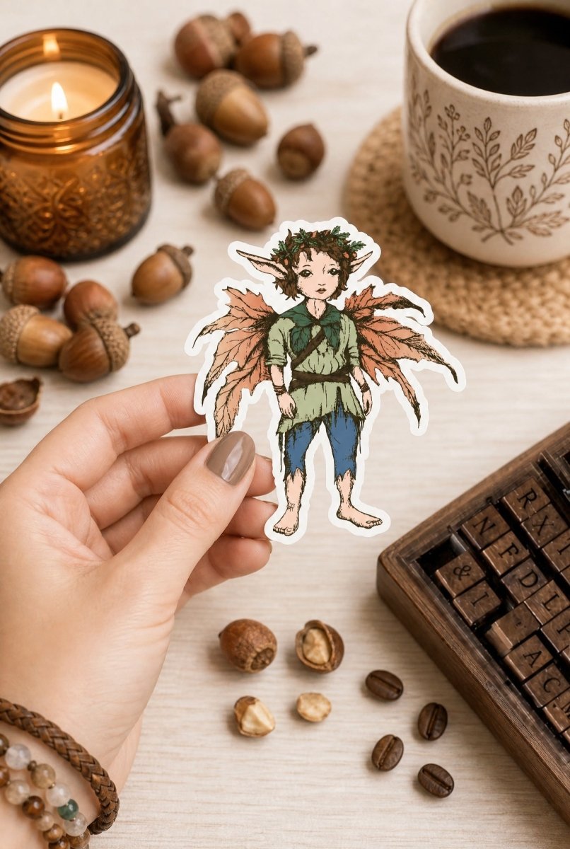 Pixie Cut-Die Stickers - Pixies Brew