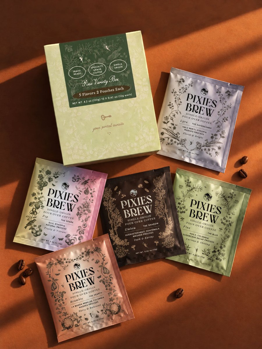 Specialty Coffee Sachet Discovery Set | Signature Sachet 10 Pack - Pixies Brew