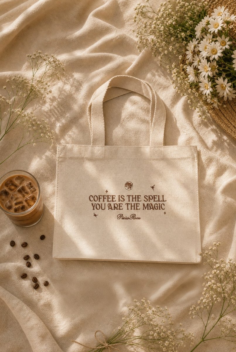 You Are the Magic Embroidered Canvas Tote - Pixies Brew